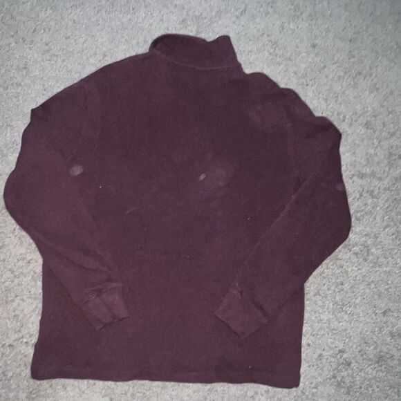 Polo Ralph Lauren Performance Sweatshirt Mens Medium Maroon Red 1/4 Zip Sweater - Picture 6 of 6